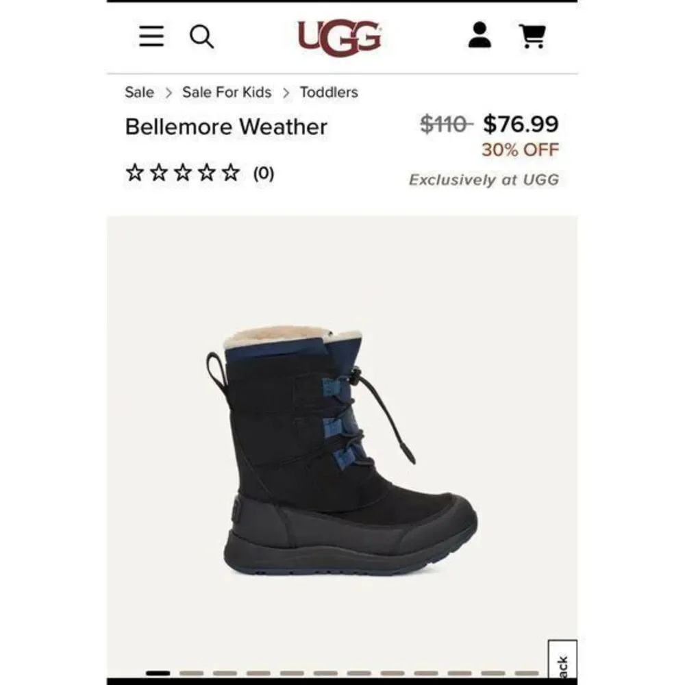 UGGS youth thinsulate winter boots size 5‎